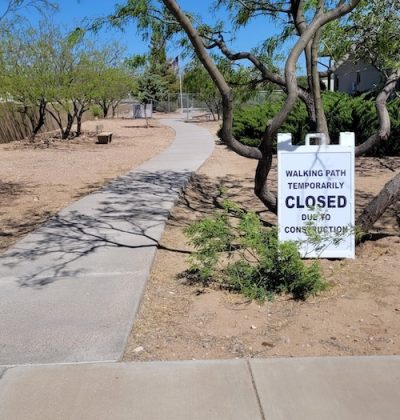 walking path closed